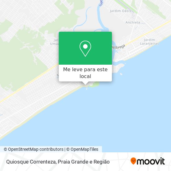 Quiosque Correnteza mapa