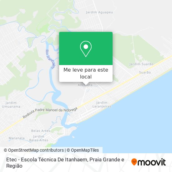 Etec - Escola Técnica De Itanhaem mapa