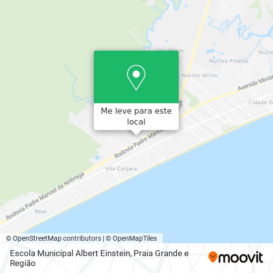 Escola Municipal Albert Einstein mapa