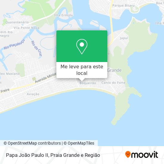 Papa João Paulo II mapa