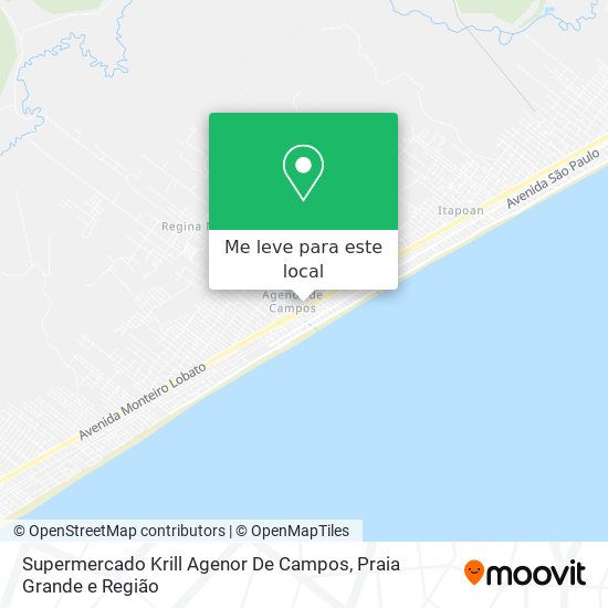 Supermercado Krill Agenor De Campos mapa