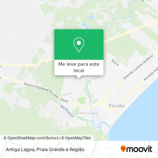 Antiga Lagoa mapa