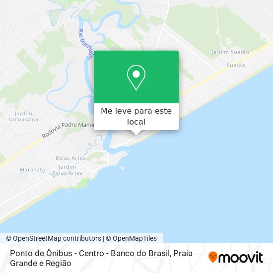 Ponto de Ônibus - Centro - Banco do Brasil mapa