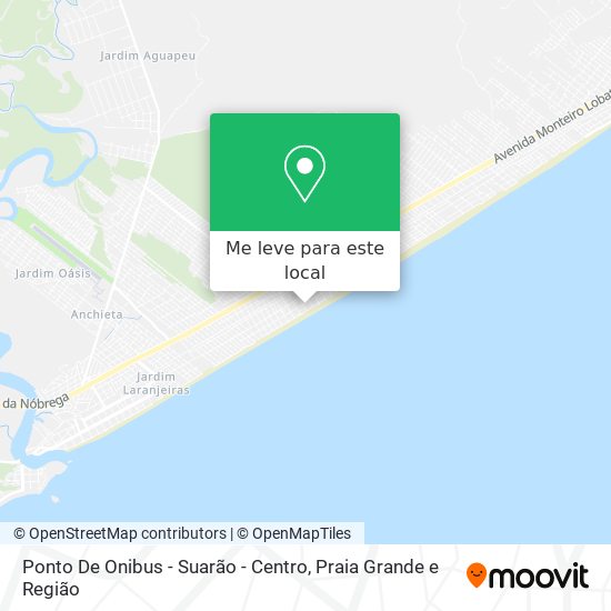 Ponto De Onibus - Suarão - Centro mapa