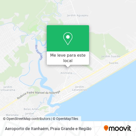 Aeroporto de Itanhaém mapa