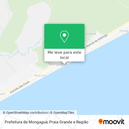 Prefeitura de Mongaguá mapa