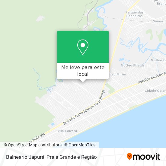 Balneario Japurá mapa