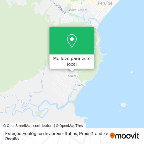 Estação Ecológica de Juréia - Itatins mapa