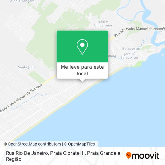 Rua Rio De Janeiro, Praia Cibratel II mapa