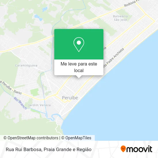 Rua Rui Barbosa mapa