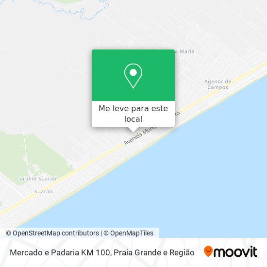 Mercado e Padaria KM 100 mapa