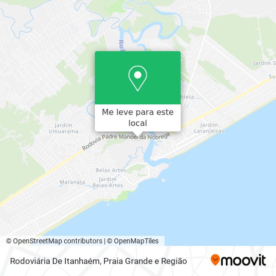 Rodoviária De Itanhaém mapa