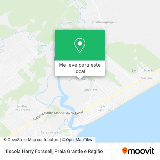 Escola Harry Forssell mapa