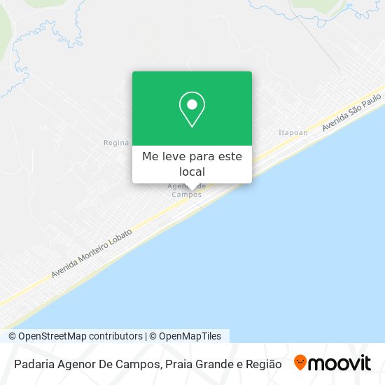 Padaria Agenor De Campos mapa