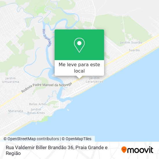 Rua Valdemir Biller Brandão 36 mapa
