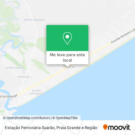 Estação Ferroviária Suarão mapa