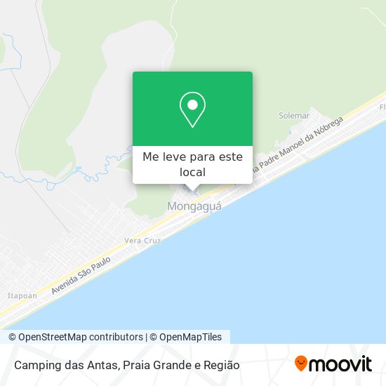 Camping das Antas mapa