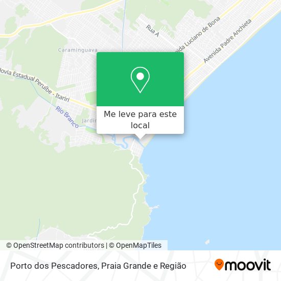 Porto dos Pescadores mapa