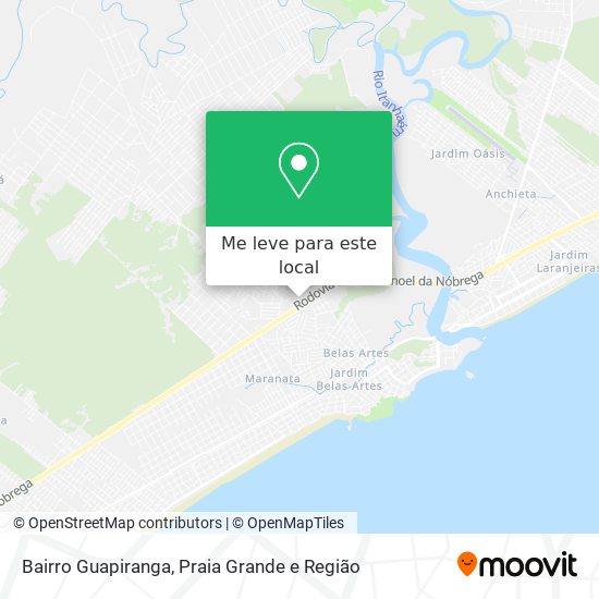 Bairro Guapiranga mapa