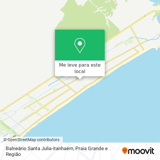 Balneário Santa Julia-itanhaém mapa