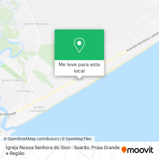 Igreja Nossa Senhora do Sion - Suarão mapa