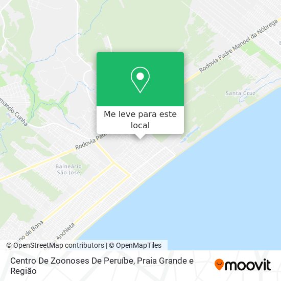 Centro De Zoonoses De Peruíbe mapa