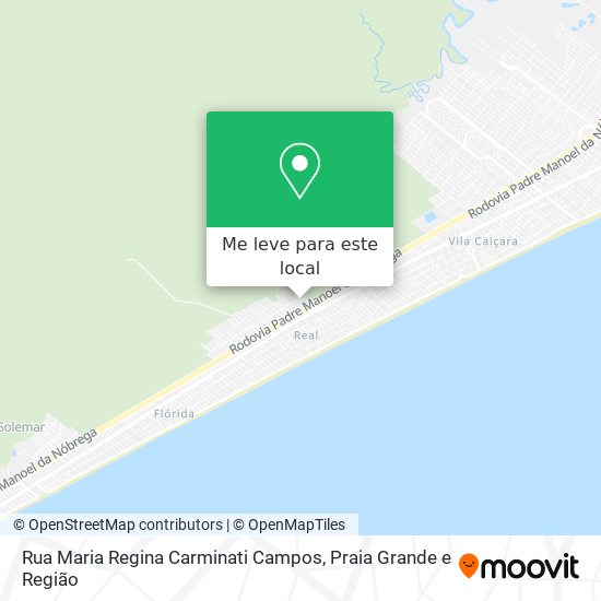 Rua Maria Regina Carminati Campos mapa