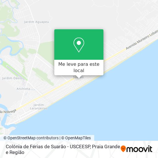 Colônia de Férias de Suarão - USCEESP mapa