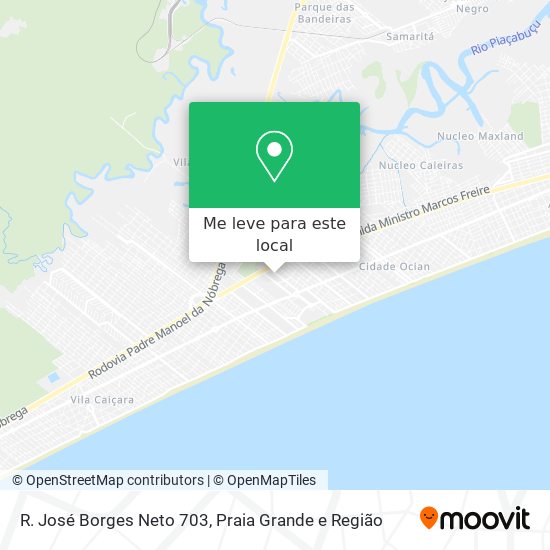 R. José Borges Neto 703 mapa