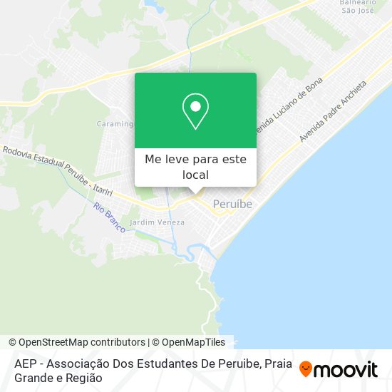 AEP - Associação Dos Estudantes De Peruibe mapa