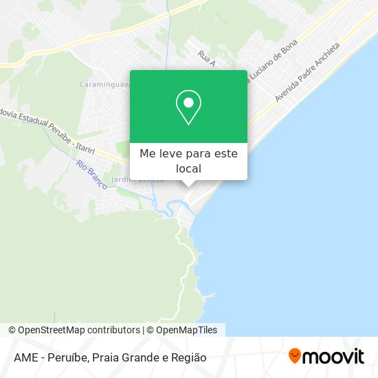 AME - Peruíbe mapa