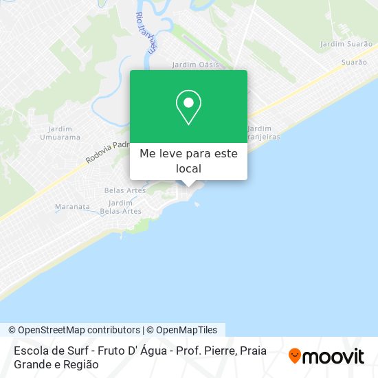 Escola de Surf - Fruto D' Água - Prof. Pierre mapa