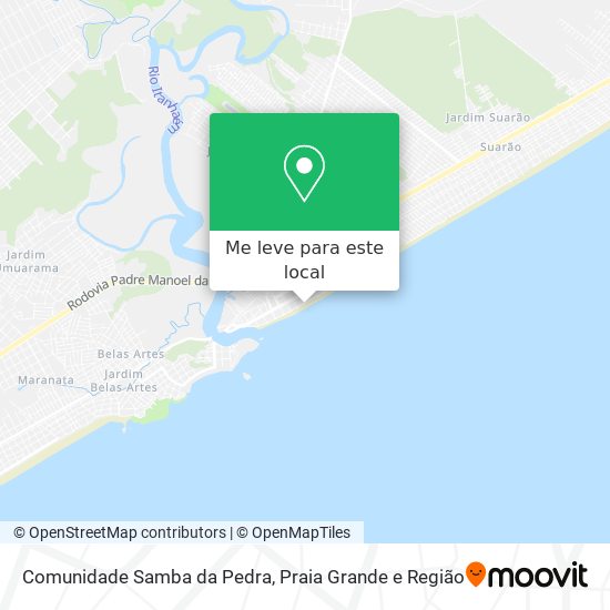 Comunidade Samba da Pedra mapa