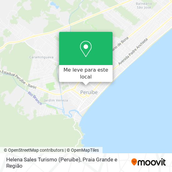 Helena Sales Turismo (Peruibe) mapa