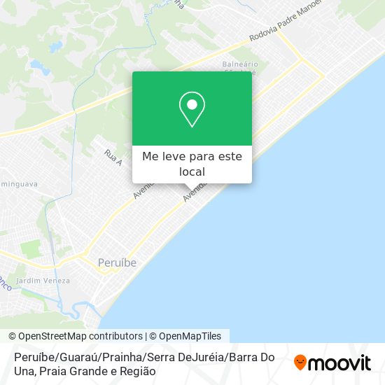 Peruíbe / Guaraú / Prainha / Serra DeJuréia / Barra Do Una mapa