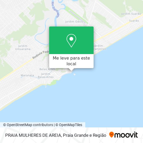 PRAIA MULHERES DE AREIA mapa