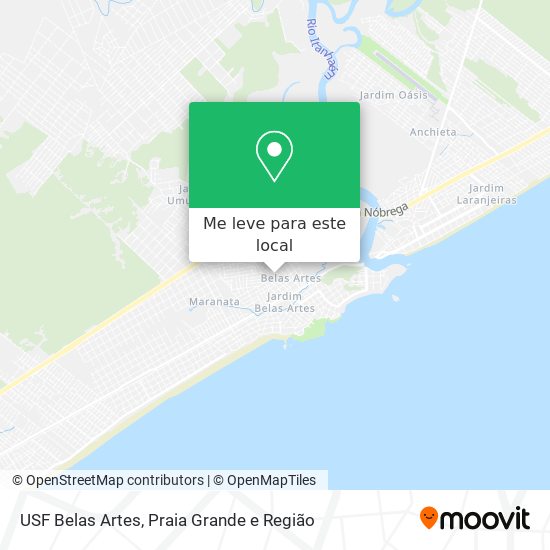 USF Belas Artes mapa