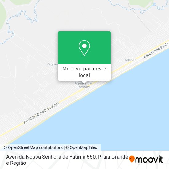 Avenida Nossa Senhora de Fátima 550 mapa