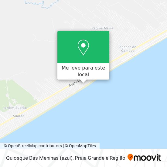 Quiosque Das Meninas (azul) mapa