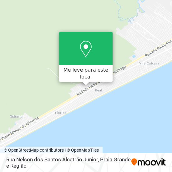 Rua Nelson dos Santos Alcatrão Júnior mapa