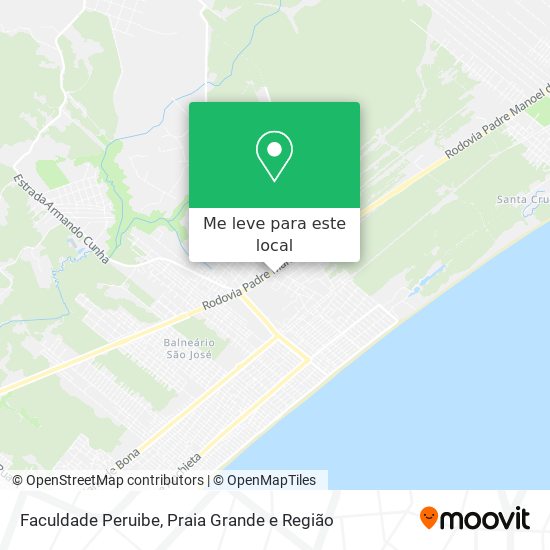Faculdade Peruibe mapa