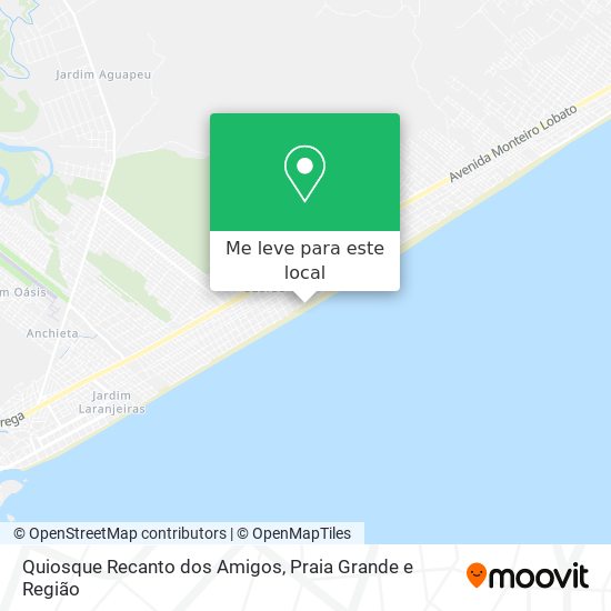 Quiosque Recanto dos Amigos mapa