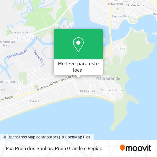 Rua Praia dos Sonhos mapa