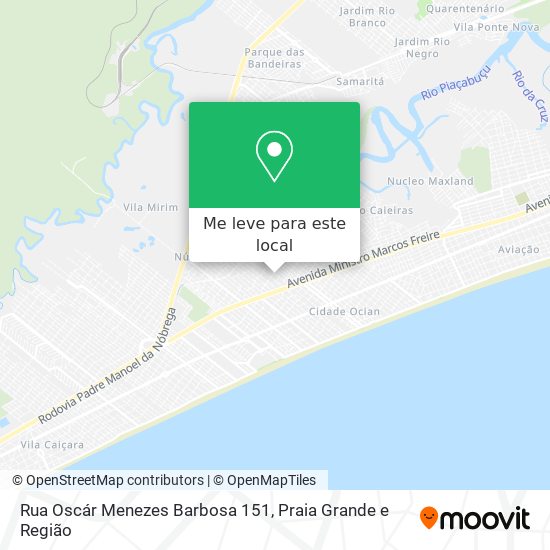 Rua Oscár Menezes Barbosa 151 mapa