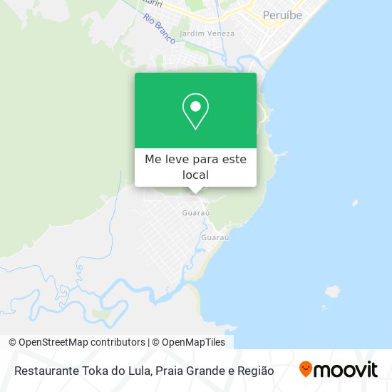 Restaurante Toka do Lula mapa