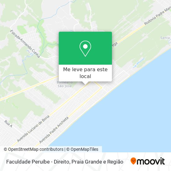 Faculdade Peruíbe - Direito mapa