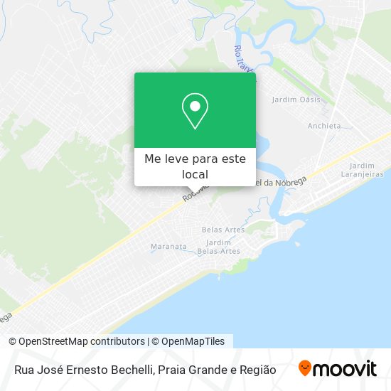 Rua José Ernesto Bechelli mapa