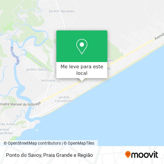 Ponto do Savoy mapa