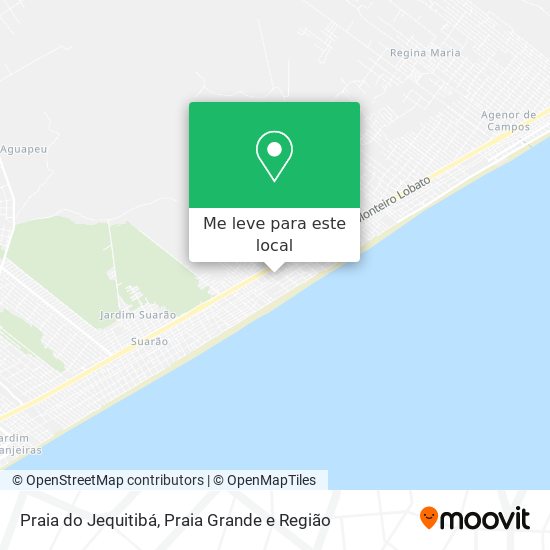 Praia do Jequitibá mapa
