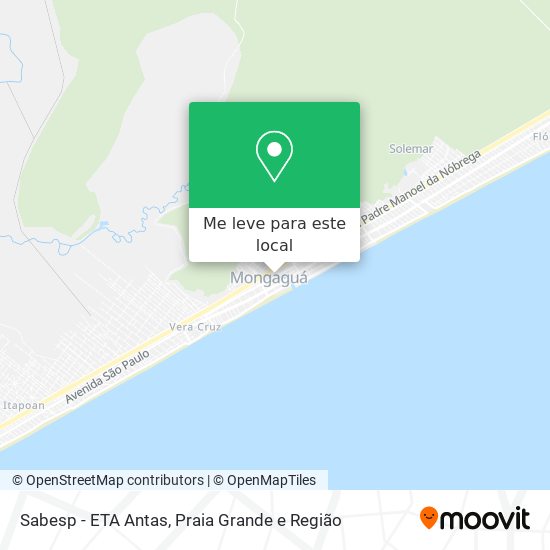 Sabesp - ETA Antas mapa